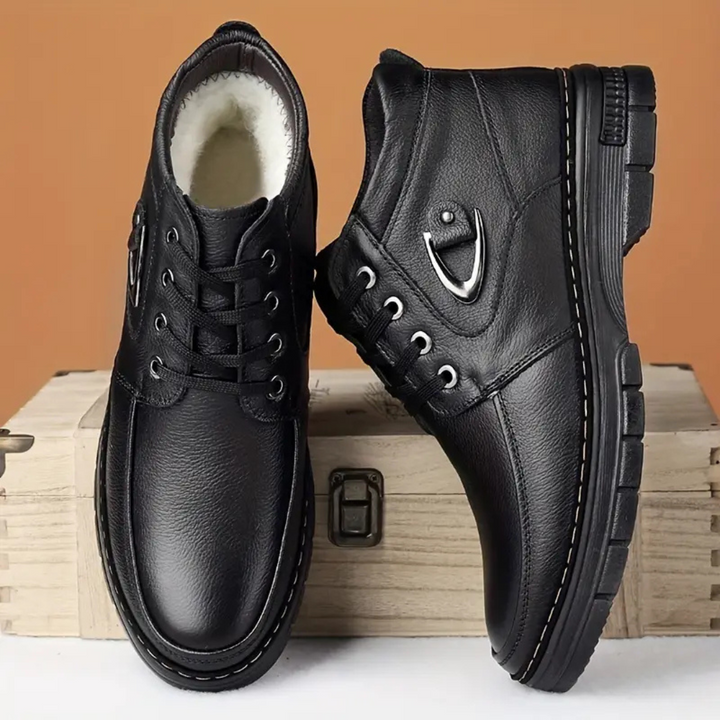 Amelia | Fleece Lined Leather Boots
