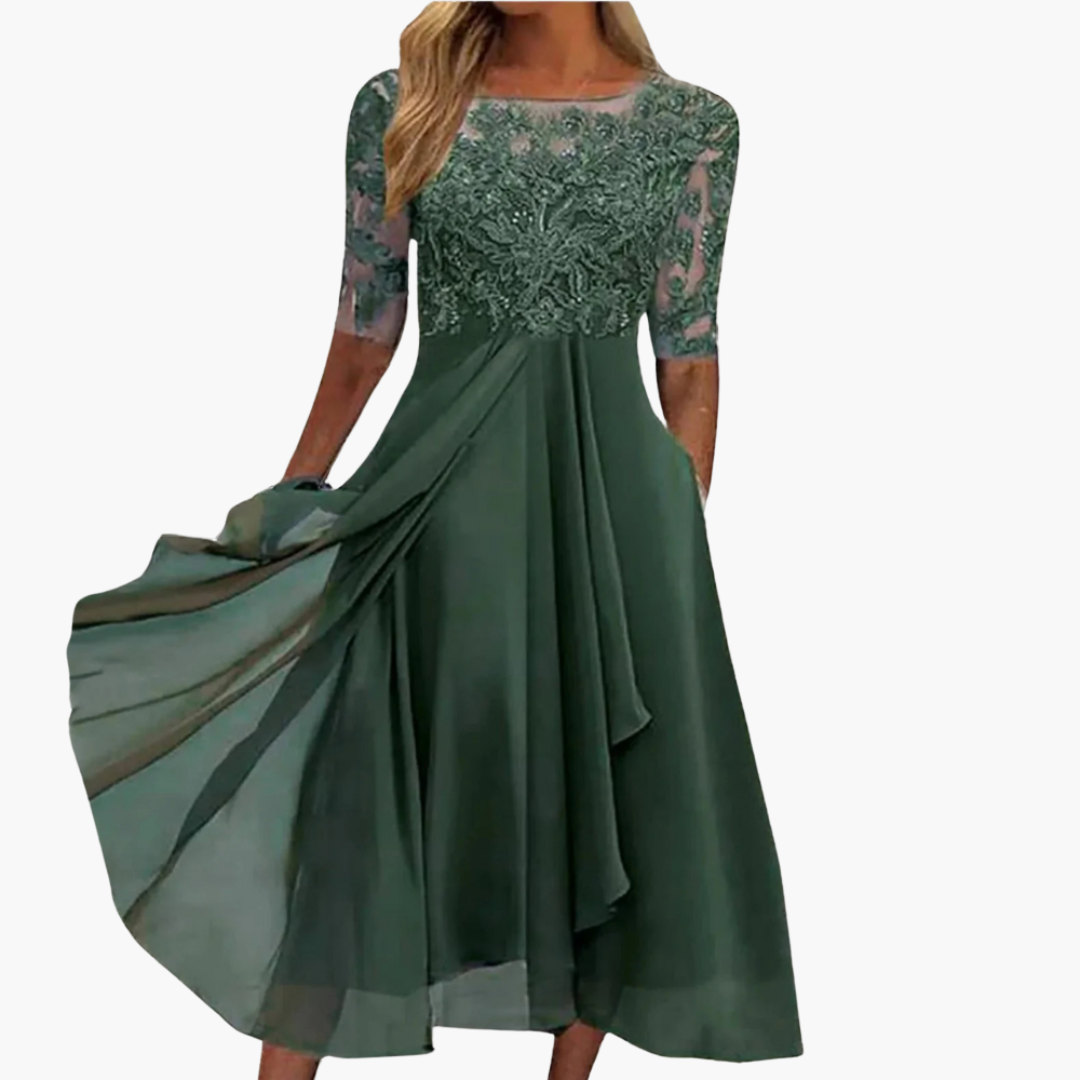 Kayla | Lace Embroidered Dress