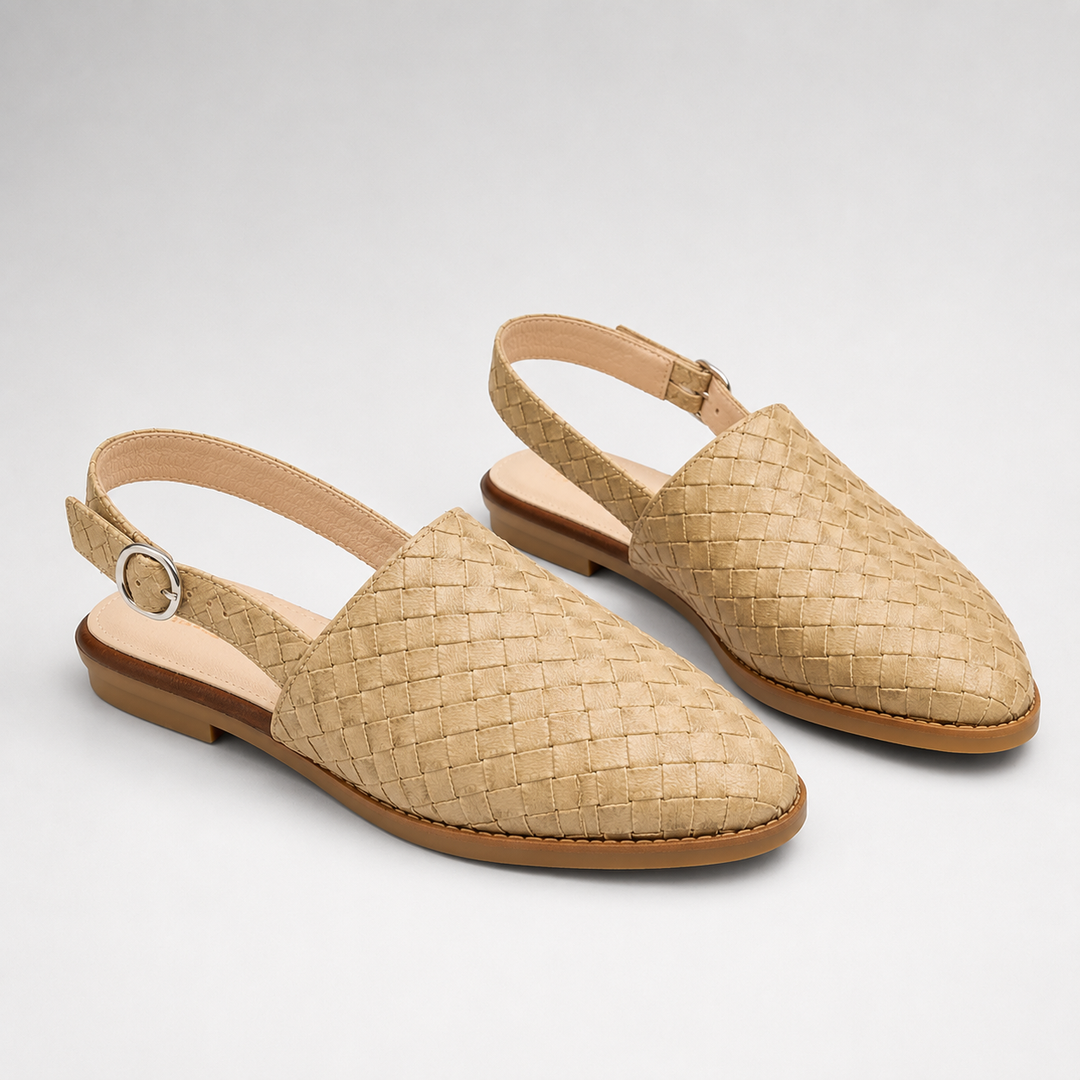 Aurora | Woven Slingback Loafer