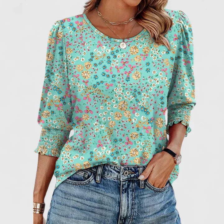 Solara | Elegant Smocked Top