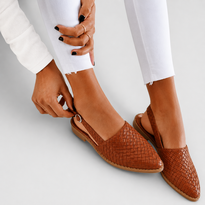 Aurora | Woven Slingback Loafer