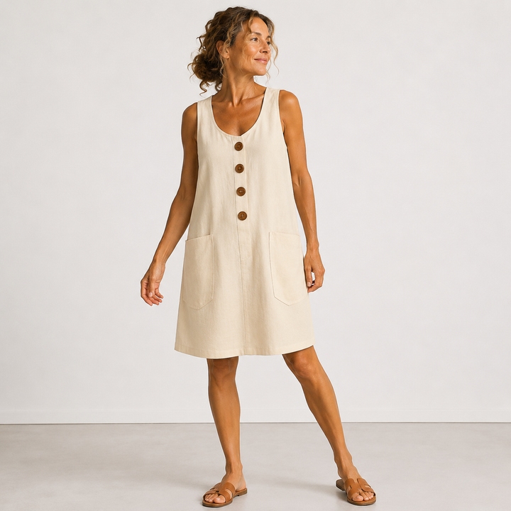 Maud | Cotton-Linen Dress