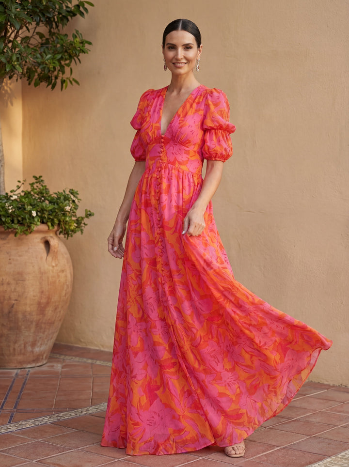 Aurora Floral Maxi Dress