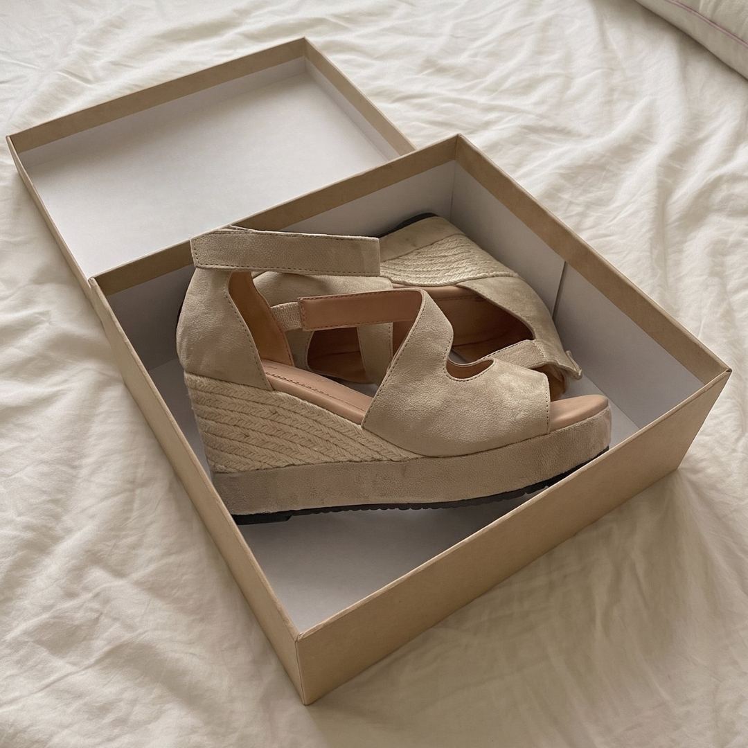 Monica | Esparto Wedge Sandals for Summer with Zipper