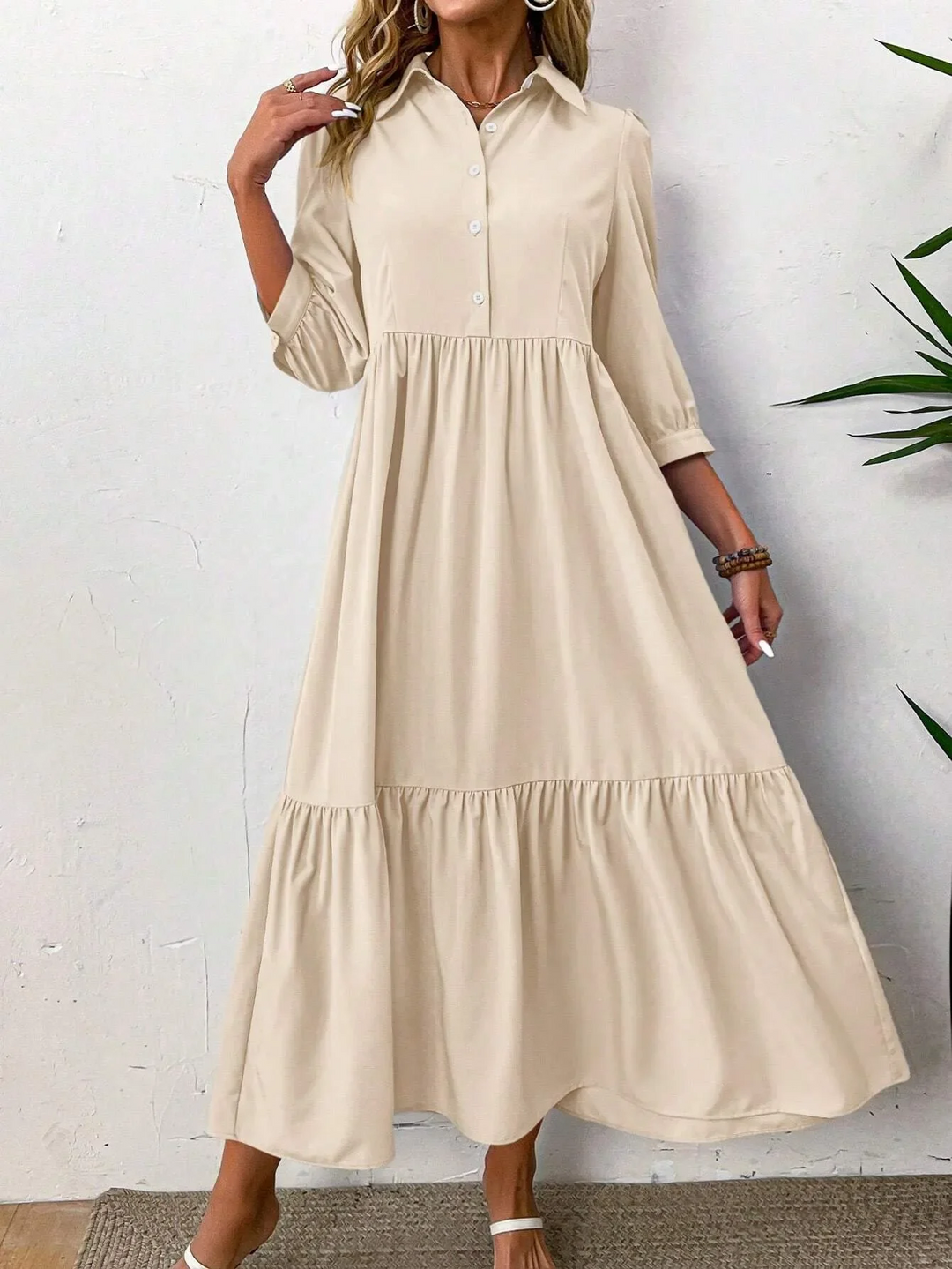 Lena - Flowing shirt dress