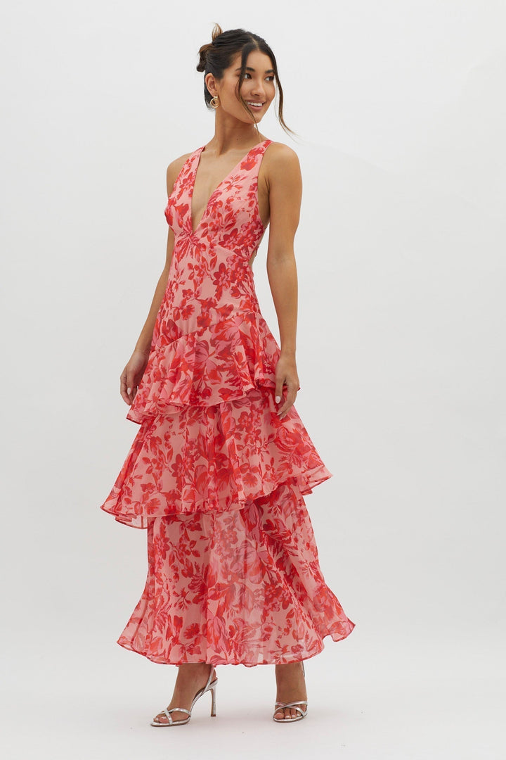 Ashlyn – Bloom Shift Midi Dress
