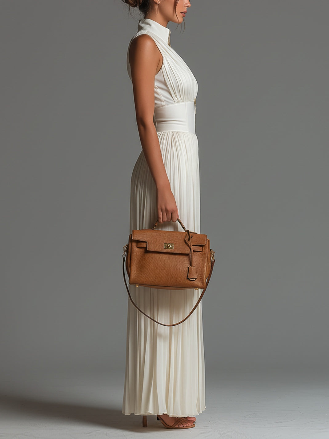 Zsófia | Pleated Chiffon Jumpsuit