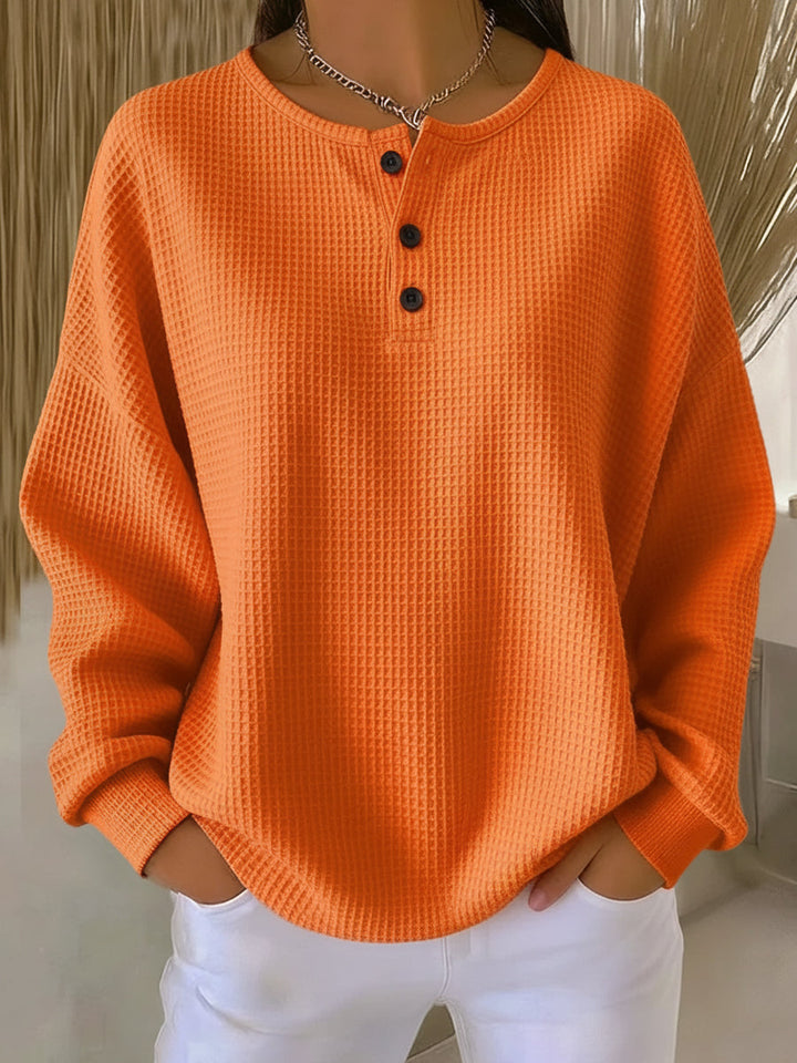 Lexie | Cozy Waffle Knit Henley