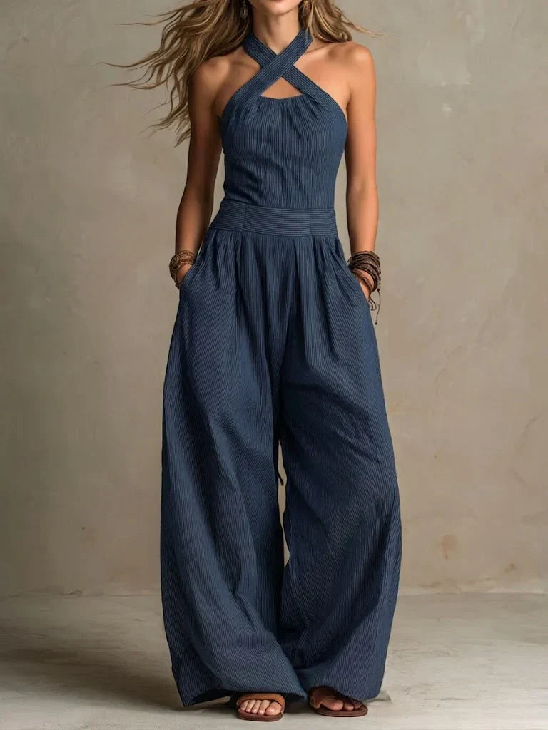 Bianca | Elegant Wrap-Neck Jumpsuit