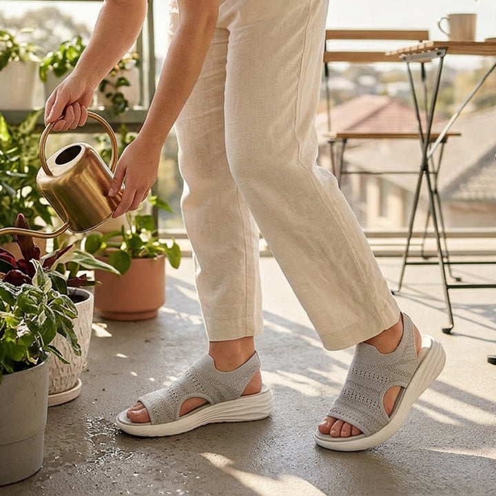 Zina | Women’s Breathable Knit Platform Sandals