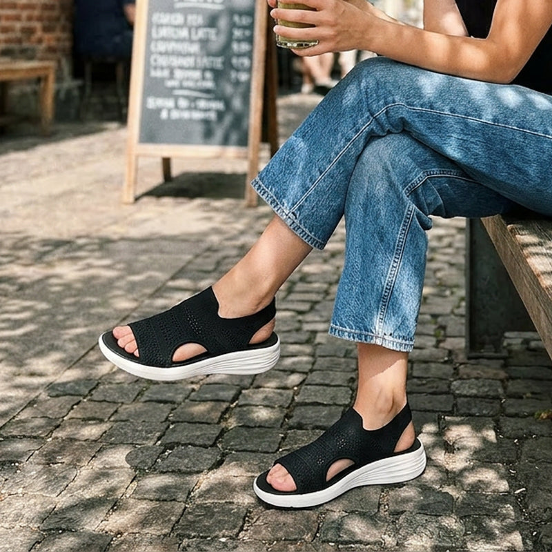 Zina | Women’s Breathable Knit Platform Sandals